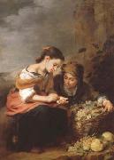 The Little Fruit Seller (mk08) Bartolome Esteban Murillo